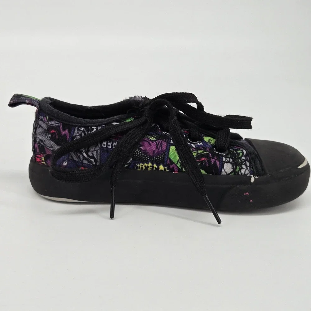 Natural Steps Trimfoot Co Comic Strip Dinosaur‎ Canvas Low Top Sneakers 8M
